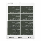 温緑エレガントスタイルジオメト結婚リ ラベル (フルシート)