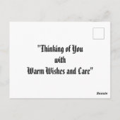 「温考えかい願いと気にお前の」 ポストカード (裏面)