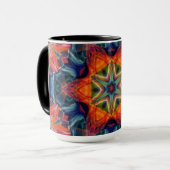 温自然度万華鏡のように千変万化するパターン勾配 マグカップ (正面左)