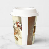 温色動物モルモット 紙コップ (右)