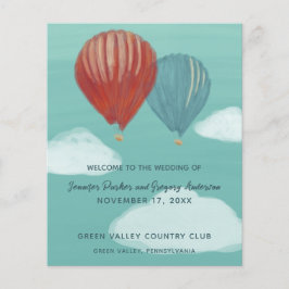 温色彩の鮮やか気球カスタムウェディングプログラム