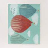 温色彩の鮮やか気球パーソナライズされた ジグソーパズル (縦)