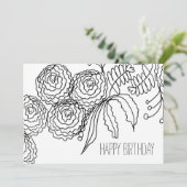 温色着色植物芸術 カード (スタンド正面)