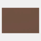 温褐色の格子状包み紙 ラッピングペーパーシート (正面3)