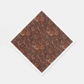 温褐色の花 スタンダードランチョンナプキン (角)