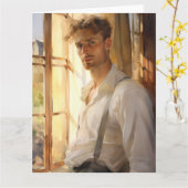 温視線ポートレートカード カード (黄色い花)