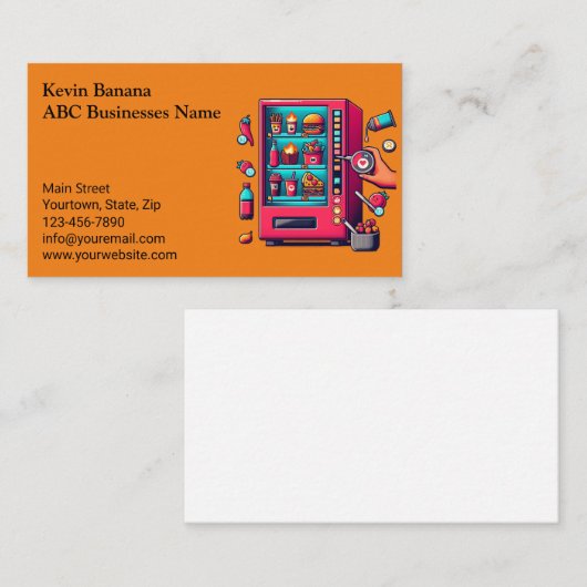 温調自動販売機 名刺 (正面/裏面)