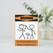 温警告和な打楽器師 ポストカード (スタンド正面)