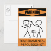 温警告和な打楽器師 ポストカード (正面/裏面)