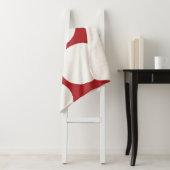 温赤と白水玉模様毛布 シェルパブランケット (インサイチュ)