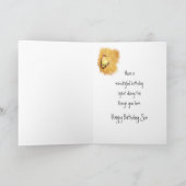 温銅シダーワックスウィングバードソン誕生日 カード (内部)