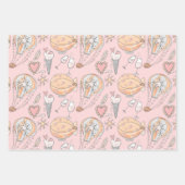 温風お洒落風の風船 ラッピングペーパーシート (正面3)