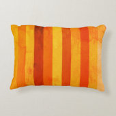 温風化オレンジ赤いモノグラム アクセントクッション (裏面)