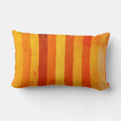 温風化オレンジ赤いモノグラム ランバークッション (裏面)