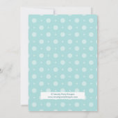 温風気球ベビーシャワー招待状 招待状 (裏面)