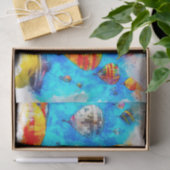 温風気球水色 薄葉紙 (ギフト)