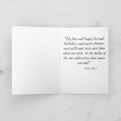 温風気球誕生日カード カード (内部)