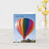 温風船ノートカード カード (黄色い花)