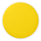 温黄無地の金ゴールド セラミックノブ (正面)