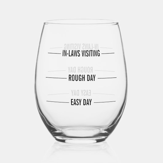 測おもしろい定 ステムなしワイングラス (裏面)