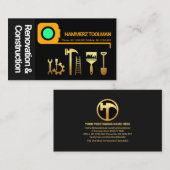 測定スタイリッシュテー縁どプ手工具 名刺 (正面/裏面)