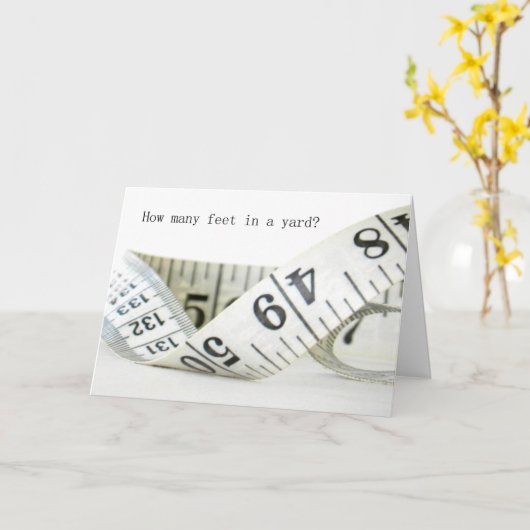 測定テユーモアのあるープ勇気付けられるカード カード (黄色い花)