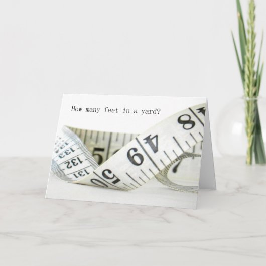 測定テユーモアのあるープ勇気付けられるカード カード (正面)