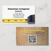 測定テープ木工プロフェッショナルQRコード 名刺 (正面/裏面)