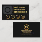 測定テープ縁ど金ゴールド手元工具 名刺 (正面/裏面)