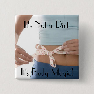 測定テープ、それはダイエット、それですB…ではないです 缶バッジ