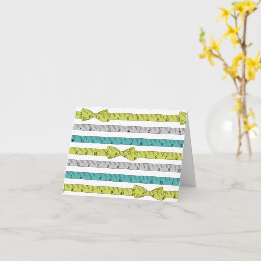 測定テープnotecard カード (黄色い花)