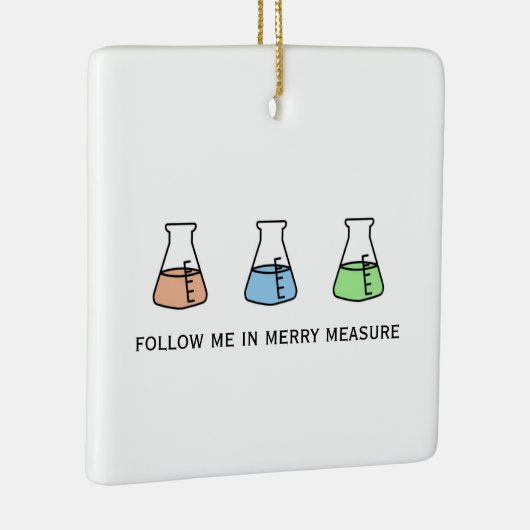 測定メリー化学サイエンスエレンマイヤーホリデイ セラミックオーナメント (右)