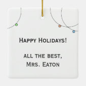 測定メリー化学サイエンスエレンマイヤーホリデイ セラミックオーナメント (裏面)