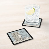 測定可能な瞬間 スクエアペーパーコースター (インサイチュ)