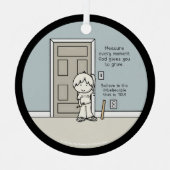 測定可能な瞬間 メタルオーナメント (正面)