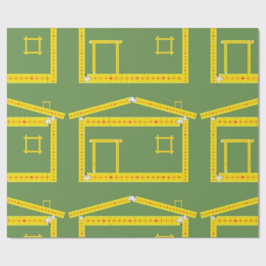 測定用テープハウスのラッピング紙 ラッピングペーパー (フラット)