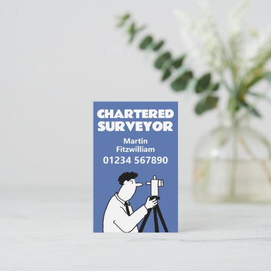 測量又は測量士 名刺 (スタンド正面)