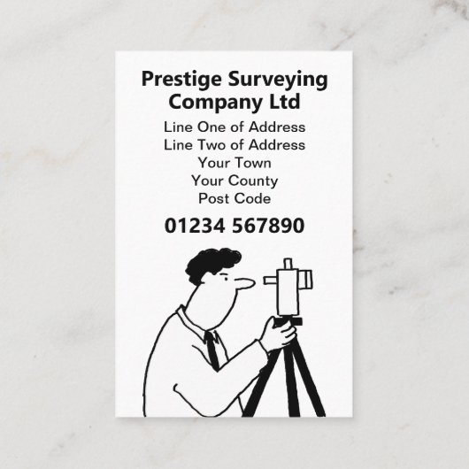 測量又は測量士 名刺 (裏面)