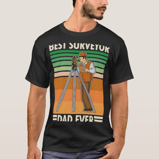 測量地質測量技師テオドライトプロ Tシャツ (正面)