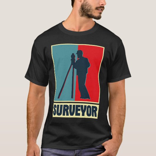 測量地質測量技師テオドライトプロ Tシャツ (正面)