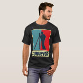 測量地質測量技師テオドライトプロ Tシャツ (正面フル)