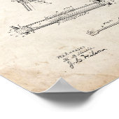 測量士のトランジット特許 – 古い外観 ポスター (角)