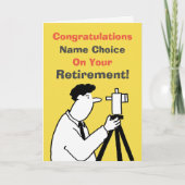 測量士の退職 カード (正面)