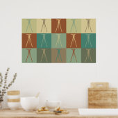 測量技ポップ・アートの術 ポスター (キッチン)