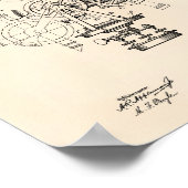 測量楽器1901特許美術古ピーパー ポスター (角)