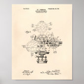 測量楽器1901特許美術古ピーパー ポスター (正面)