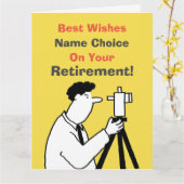 測量用リタイアメントカード カード (黄色い花)