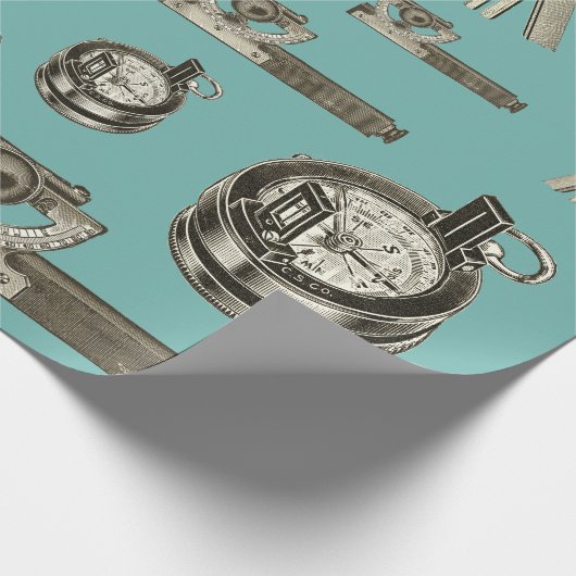 測量用測量ヴィンテージツール ラッピングペーパー (角)