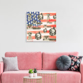 測量用測量ヴィンテージツールCompass Ca キャンバスプリント (インサイチュ (リビング))