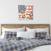 測量用測量ヴィンテージツールCompass Ca キャンバスプリント (インサイチュ (寝室))